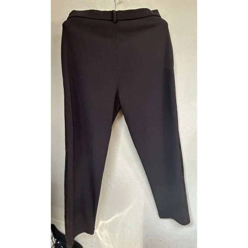 Vintage Mitchie's Matching High Rise Suede Patchwork Straight Leg Pants XL Brown - Picture 2 of 9